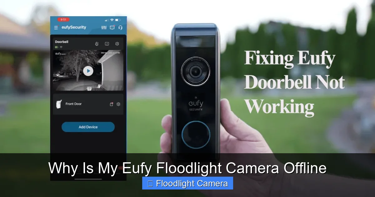 Why Is My Eufy Floodlight Camera Offline