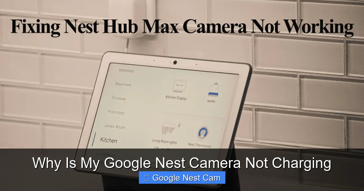 Why Is My Google Nest Camera Not Charging