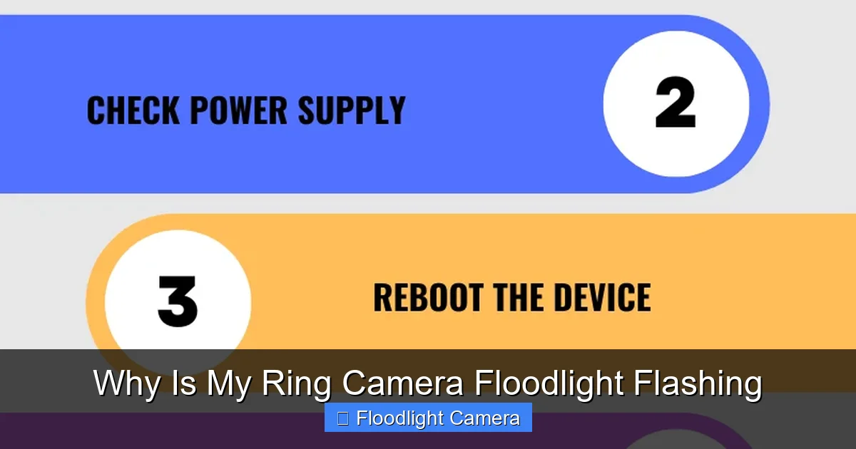 Why Is My Ring Camera Floodlight Flashing