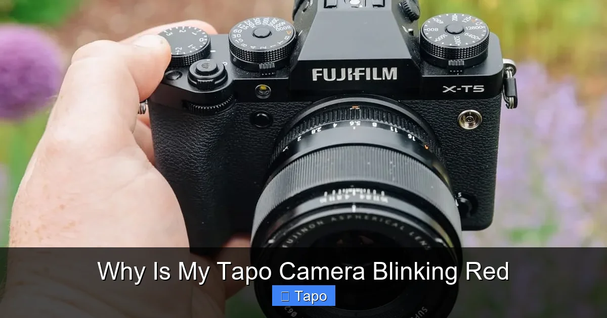 Why Is My Tapo Camera Blinking Red
