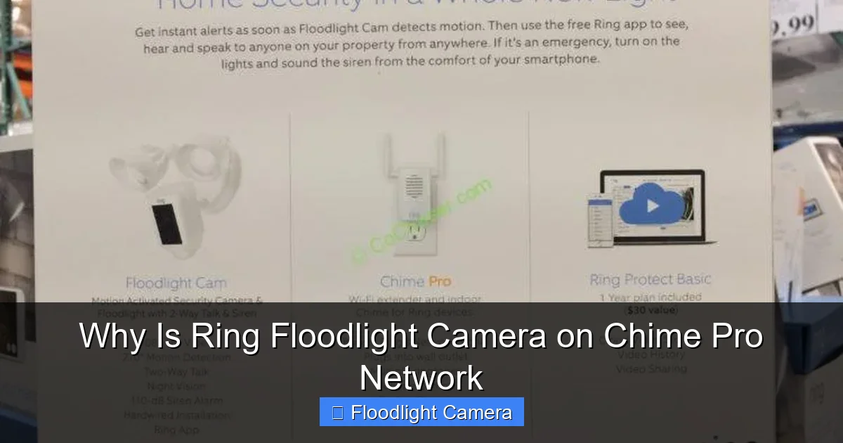 Why Is Ring Floodlight Camera on Chime Pro Network