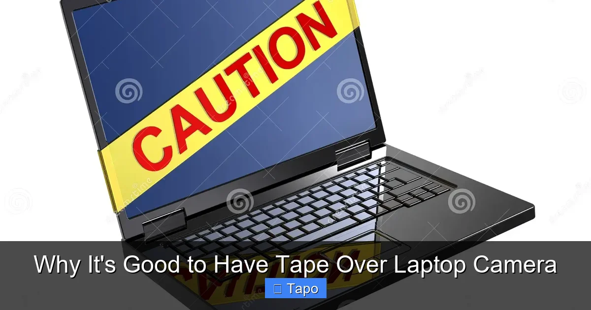 Why It's Good to Have Tape Over Laptop Camera