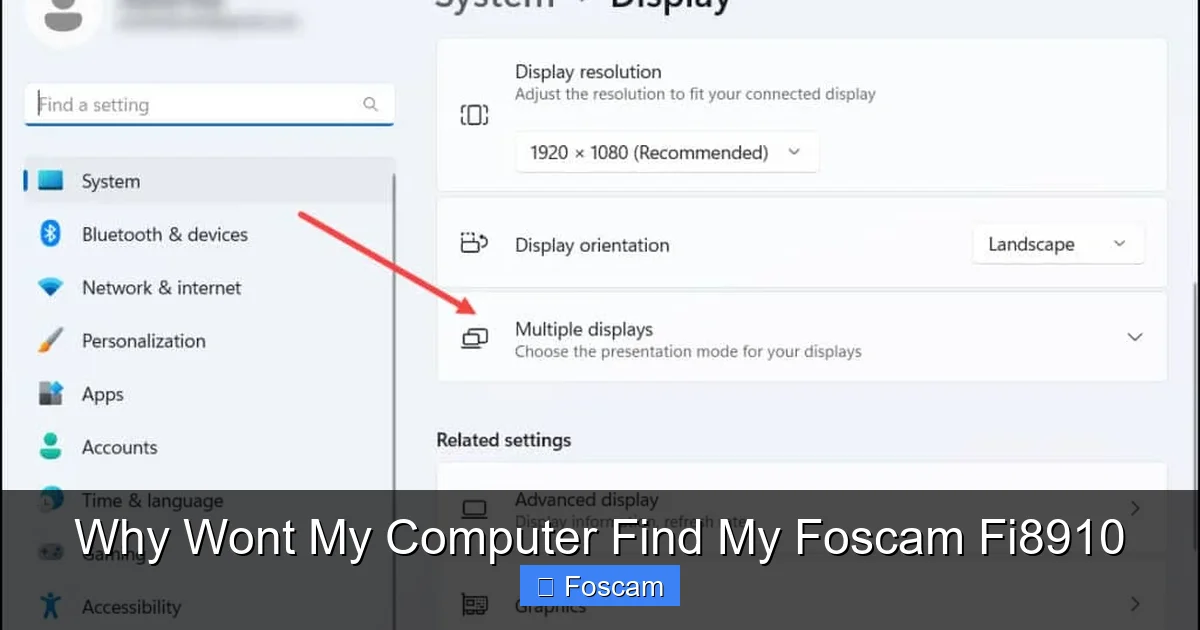 Why Wont My Computer Find My Foscam Fi8910