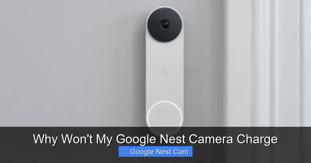 Why Won't My Google Nest Camera Charge
