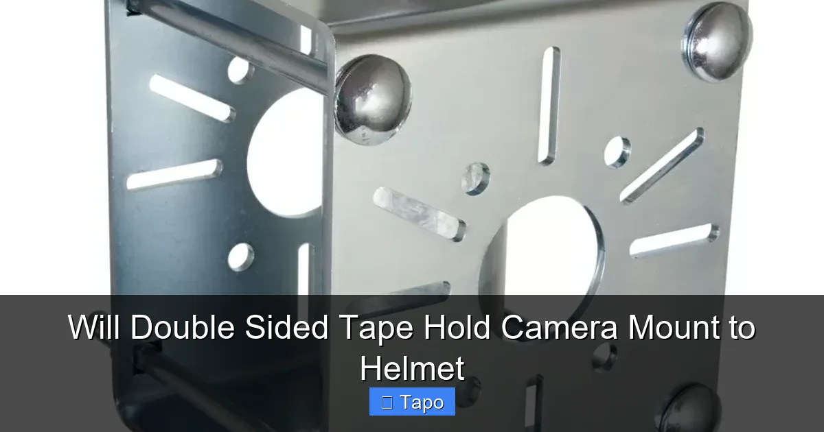 Will Double Sided Tape Hold Camera Mount to Helmet