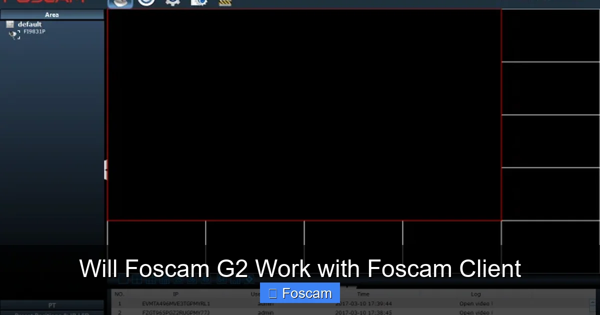 Will Foscam G2 Work with Foscam Client