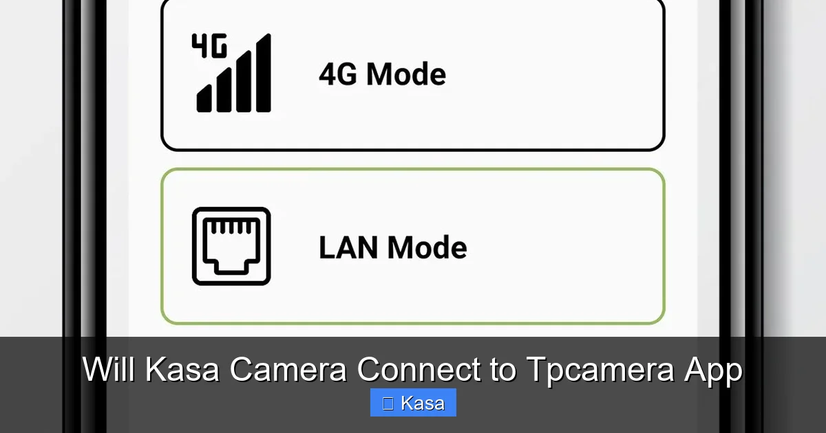 Will Kasa Camera Connect to Tpcamera App