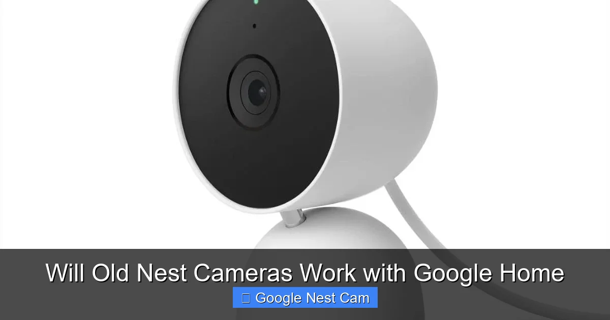 Will Old Nest Cameras Work with Google Home
