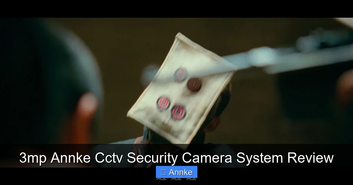 3mp Annke Cctv Security Camera System Review