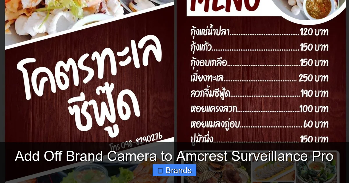 Add Off Brand Camera to Amcrest Surveillance Pro
