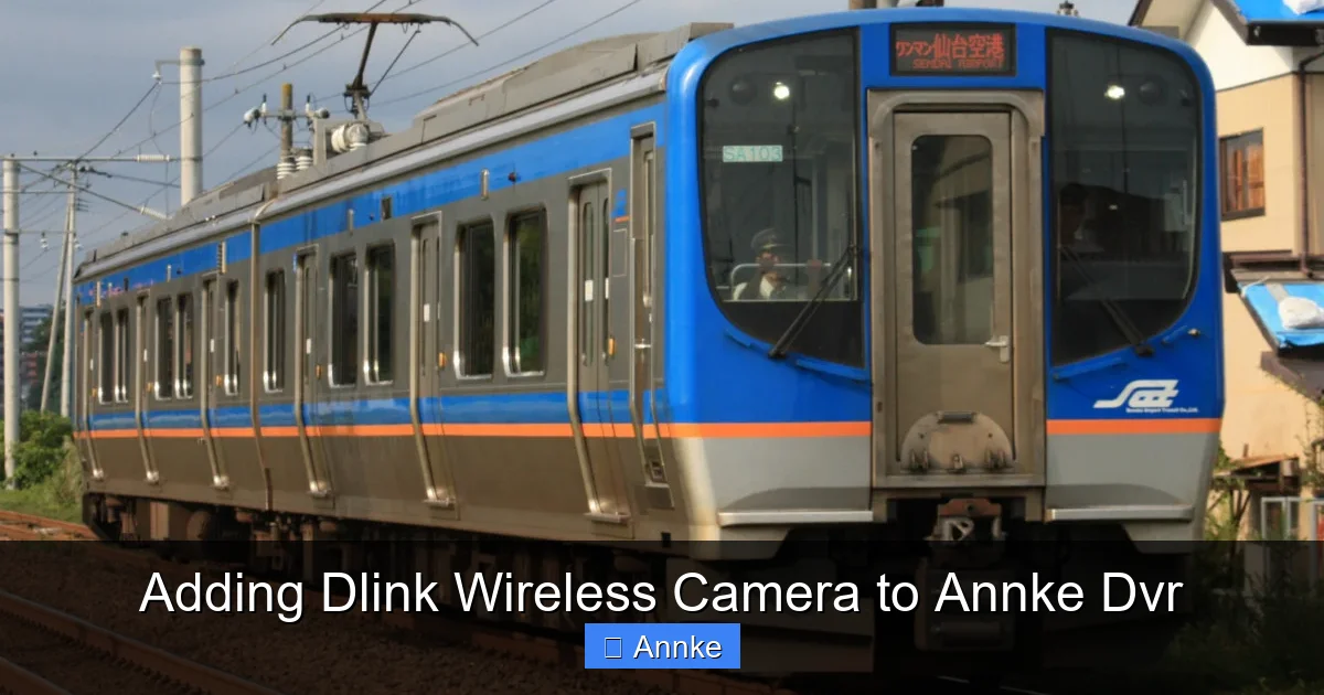 Adding Dlink Wireless Camera to Annke Dvr