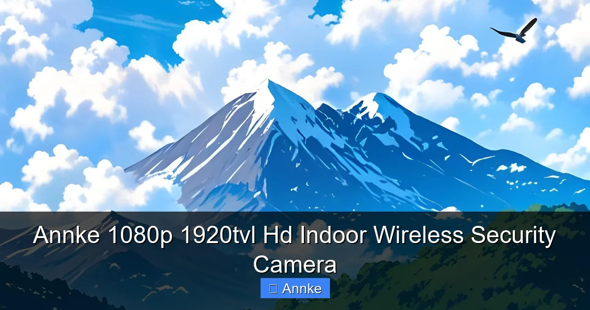 Annke 1080p 1920tvl Hd Indoor Wireless Security Camera