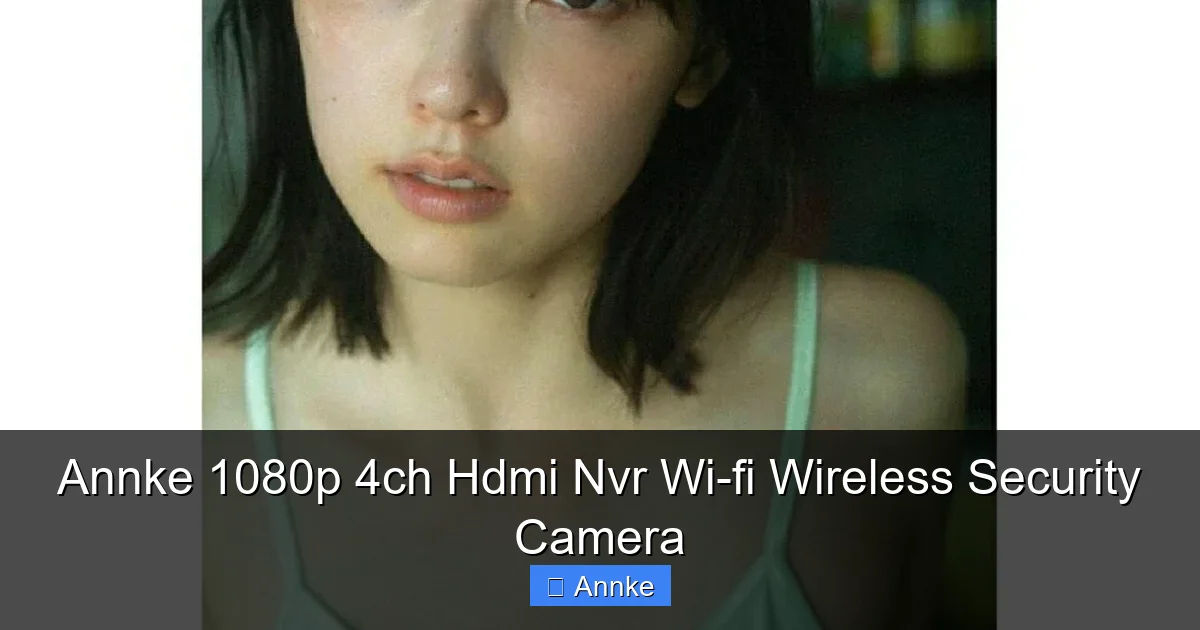 Annke 1080p 4ch Hdmi Nvr Wi-fi Wireless Security Camera