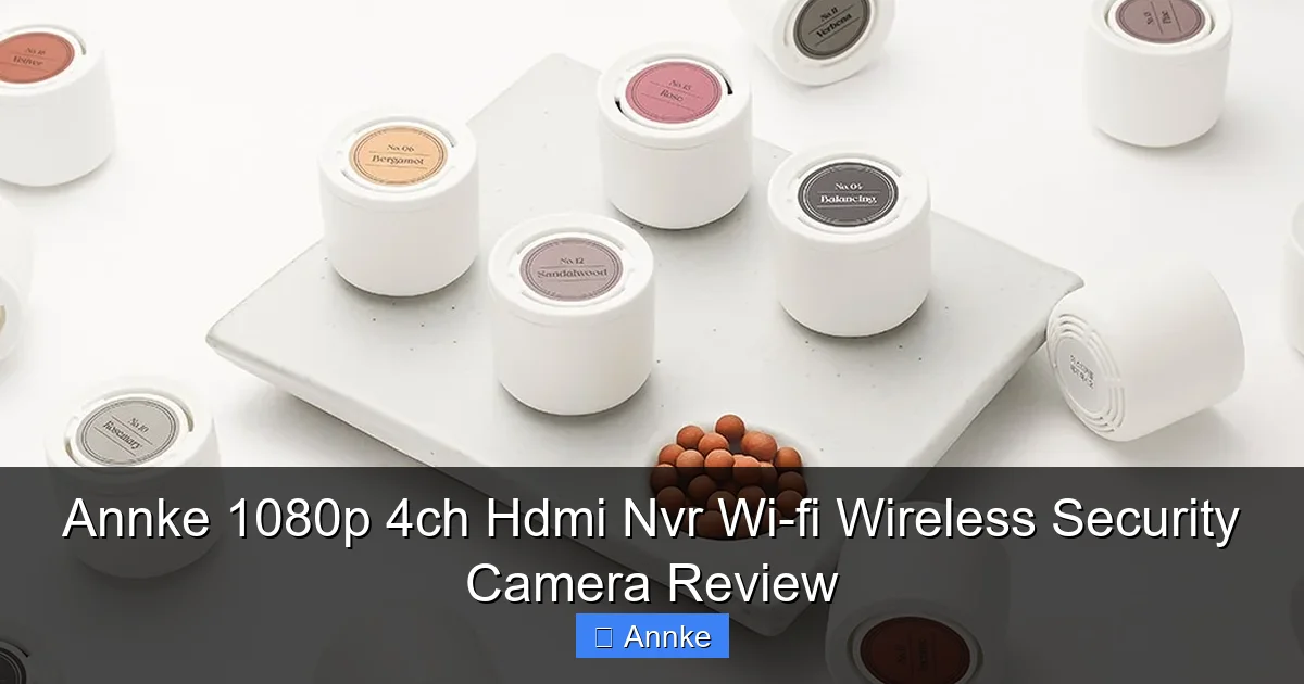 Annke 1080p 4ch Hdmi Nvr Wi-fi Wireless Security Camera Review