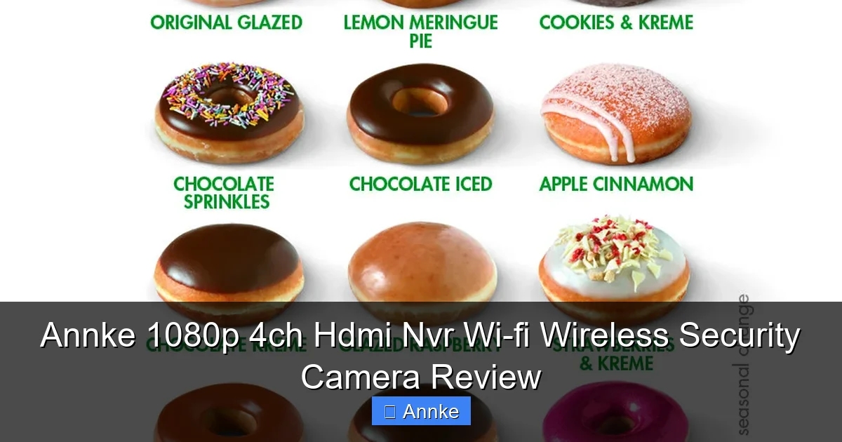 Annke 1080p 4ch Hdmi Nvr Wi-fi Wireless Security Camera Review