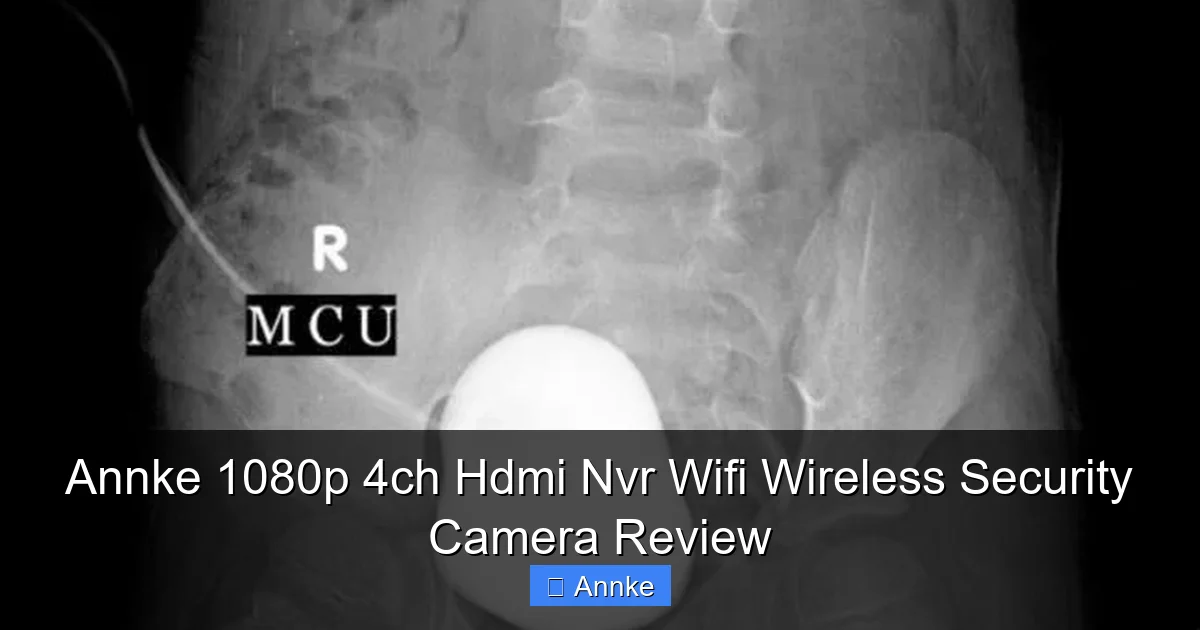Annke 1080p 4ch Hdmi Nvr Wifi Wireless Security Camera Review