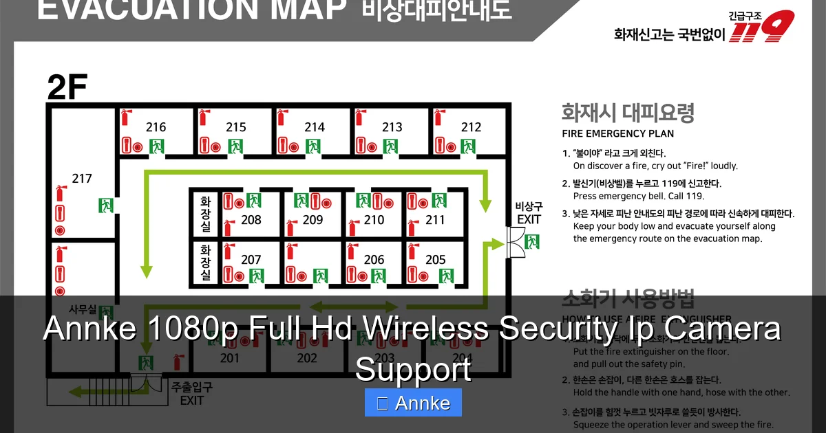Annke 1080p Full Hd Wireless Security Ip Camera Support
