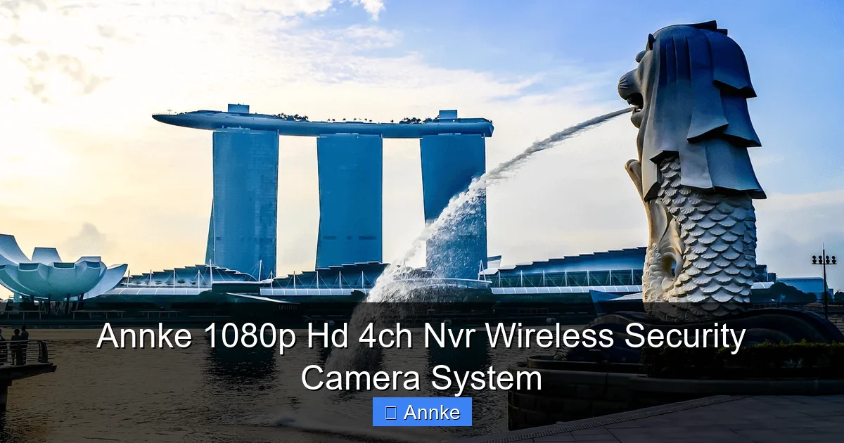 Annke 1080p Hd 4ch Nvr Wireless Security Camera System