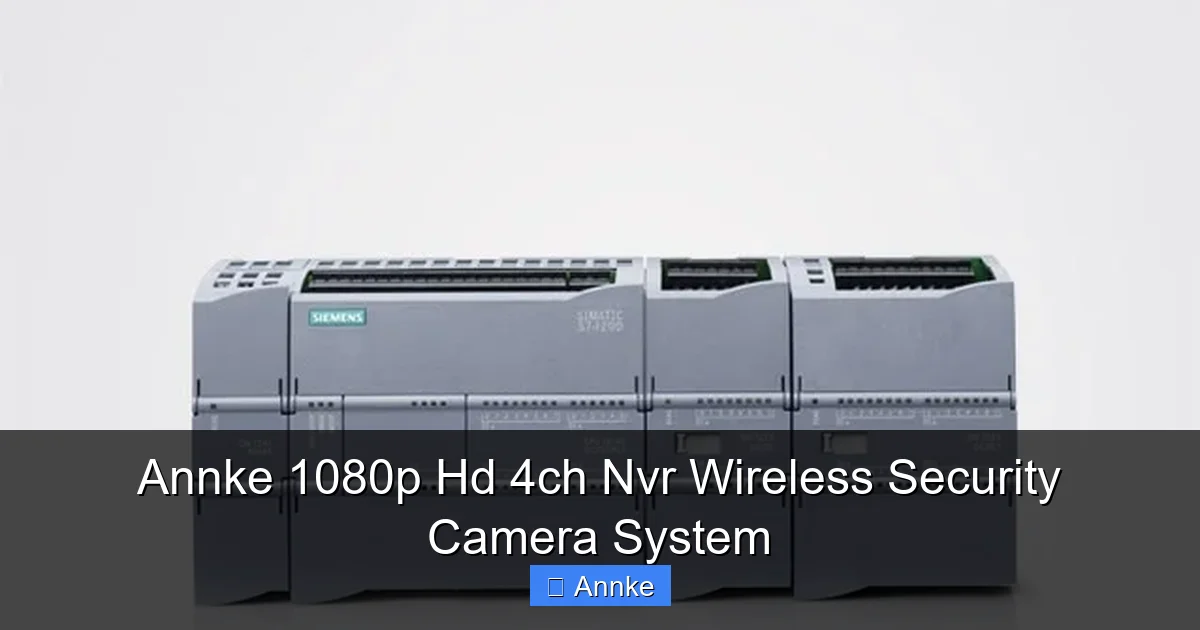 Annke 1080p Hd 4ch Nvr Wireless Security Camera System
