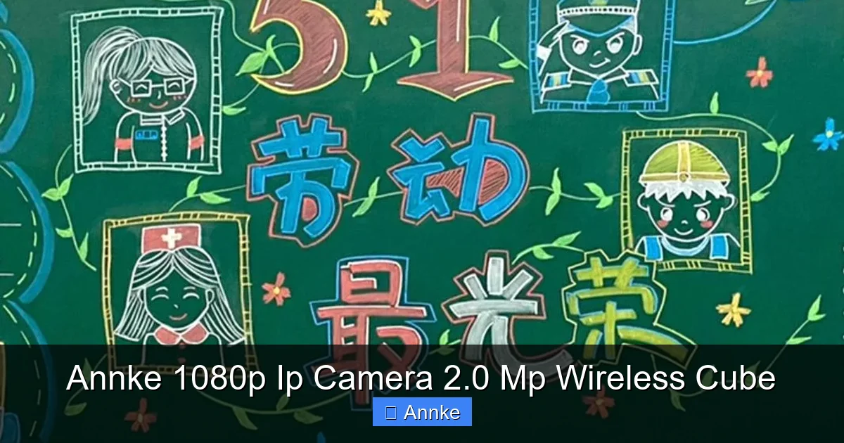 Annke 1080p Ip Camera 2.0 Mp Wireless Cube