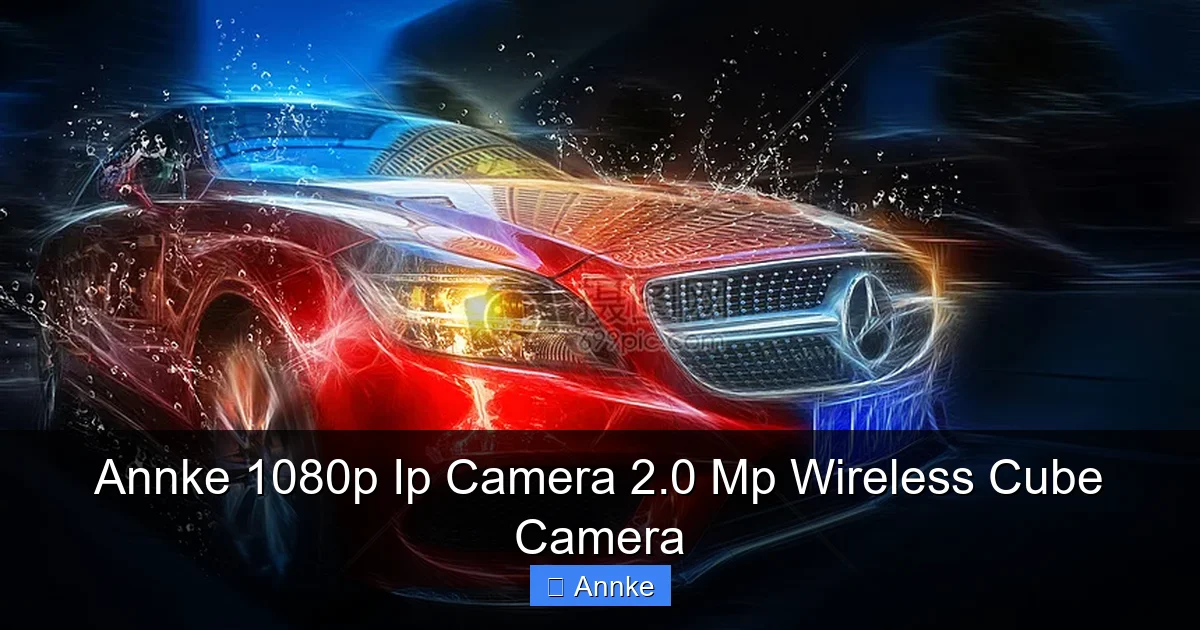 Annke 1080p Ip Camera 2.0 Mp Wireless Cube Camera