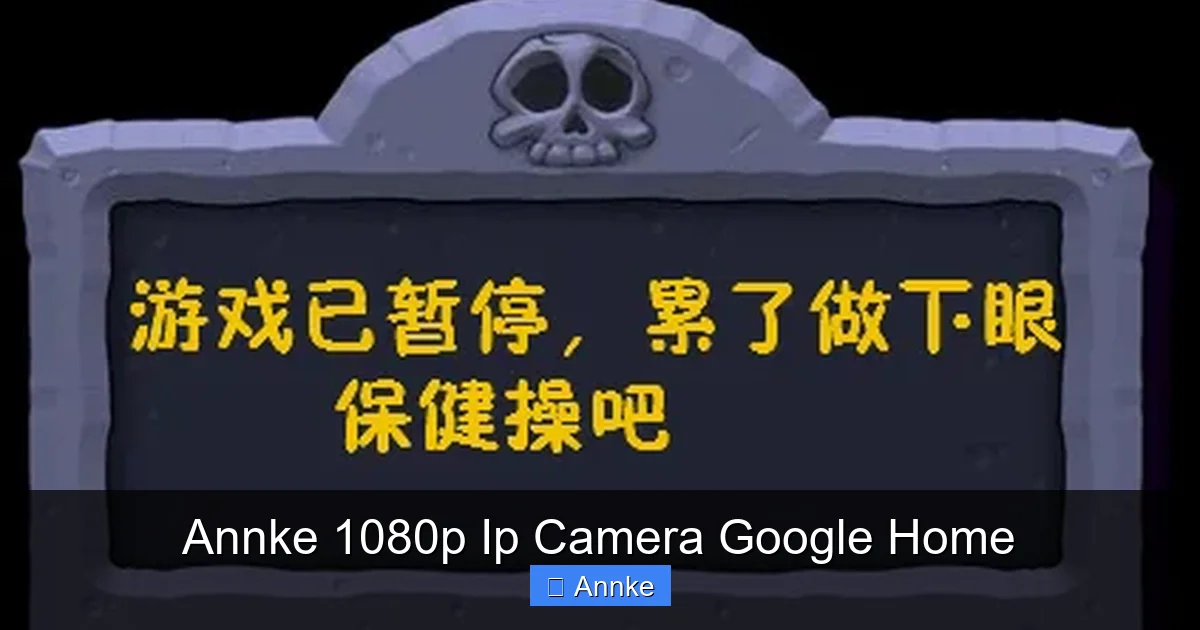 Annke 1080p Ip Camera Google Home