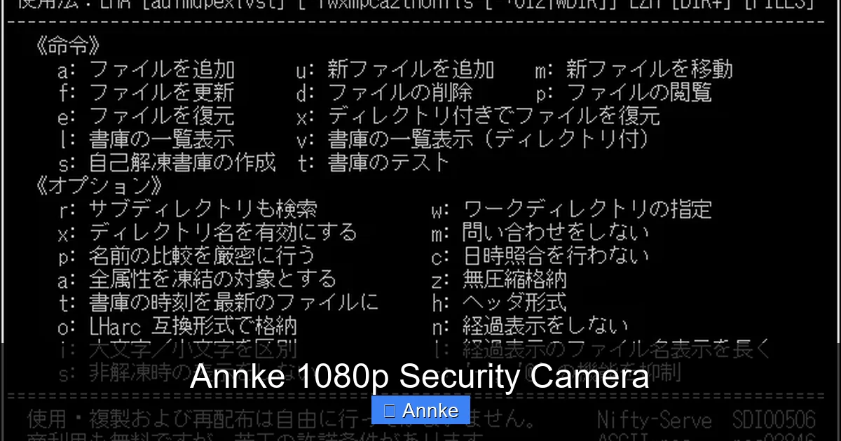 Annke 1080p Security Camera