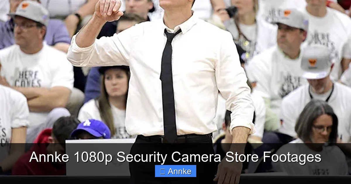 Annke 1080p Security Camera Store Footages