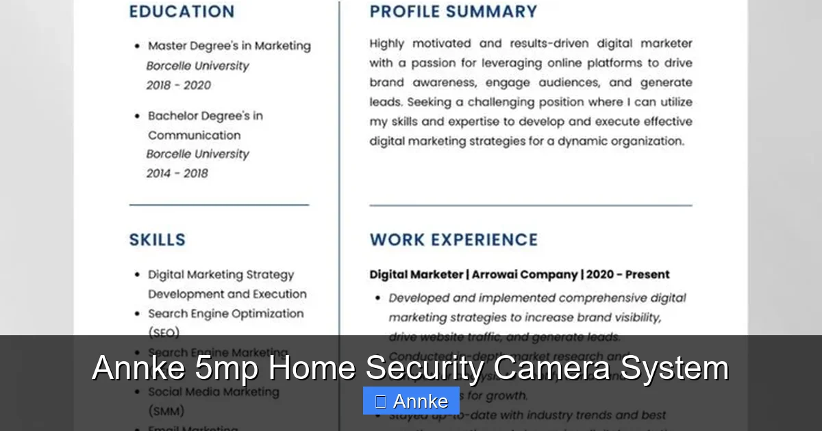 Annke 5mp Home Security Camera System