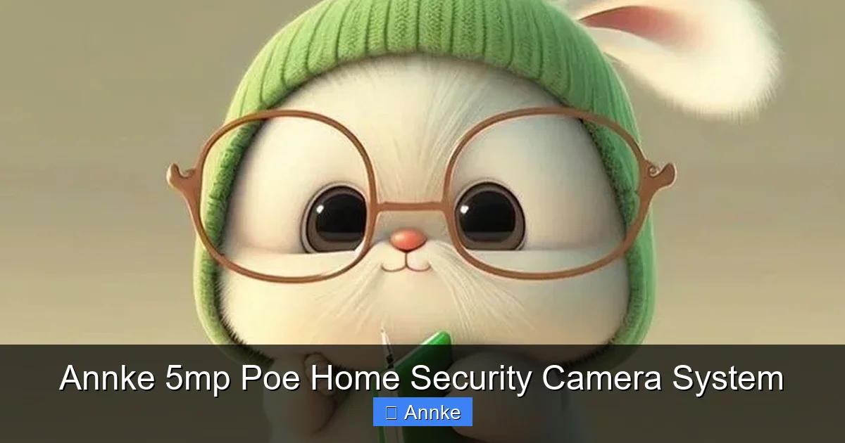 Annke 5mp Poe Home Security Camera System