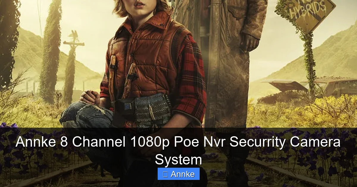 Annke 8 Channel 1080p Poe Nvr Securrity Camera System