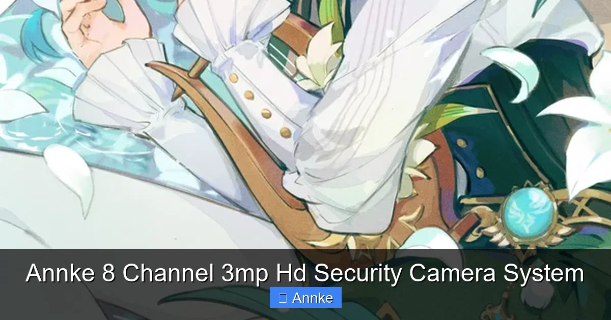 Annke 8 Channel 3mp Hd Security Camera System