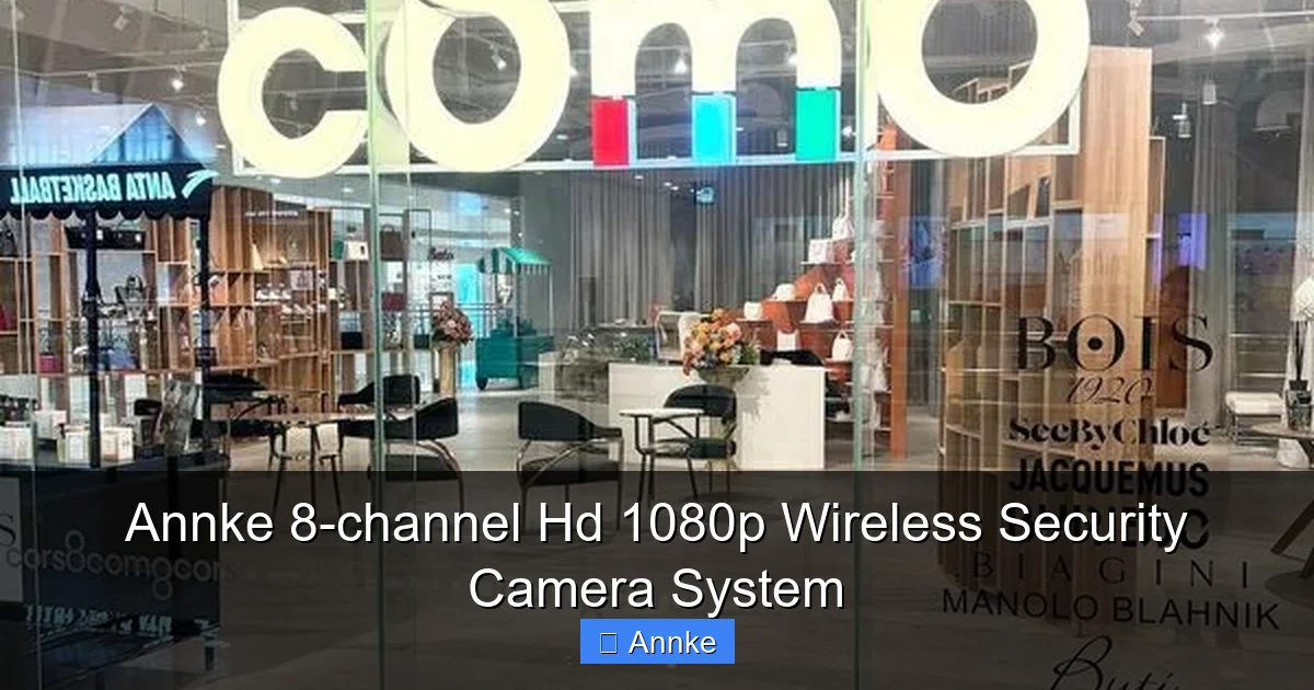 Annke 8-channel Hd 1080p Wireless Security Camera System
