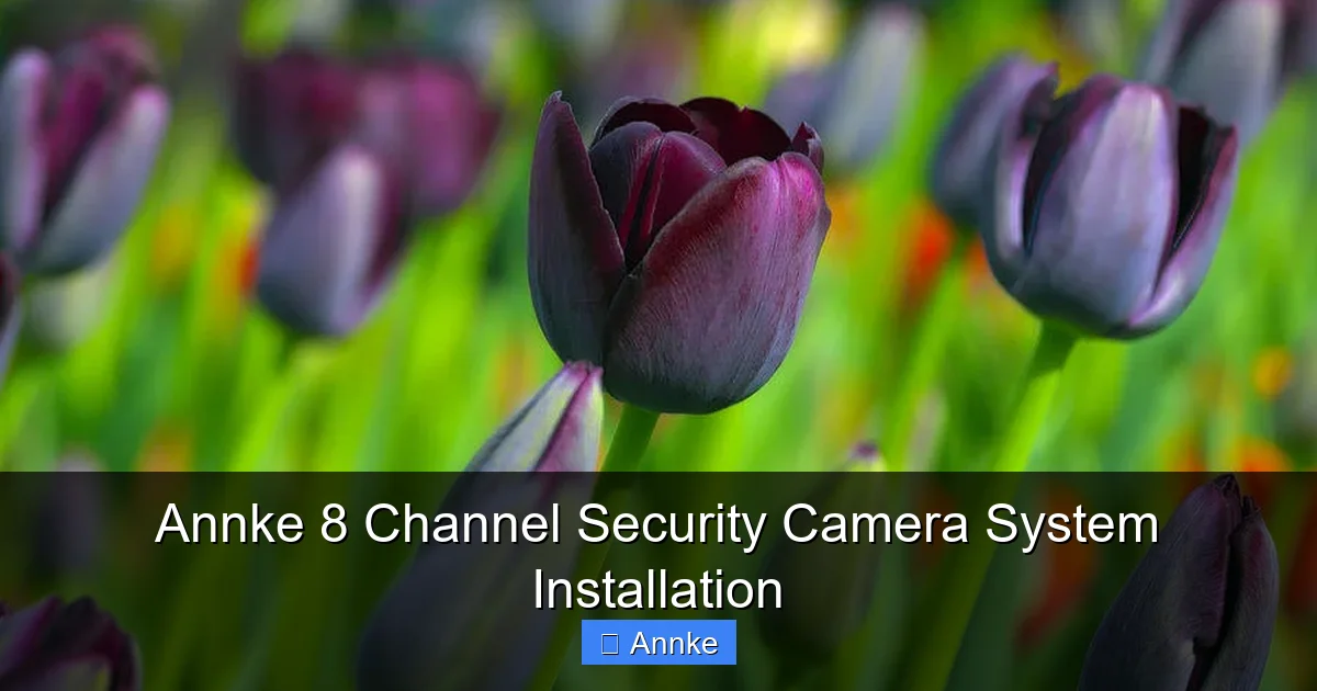 Annke 8 Channel Security Camera System Installation