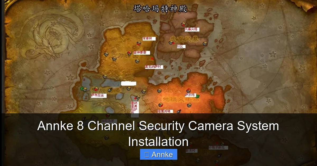 Annke 8 Channel Security Camera System Installation
