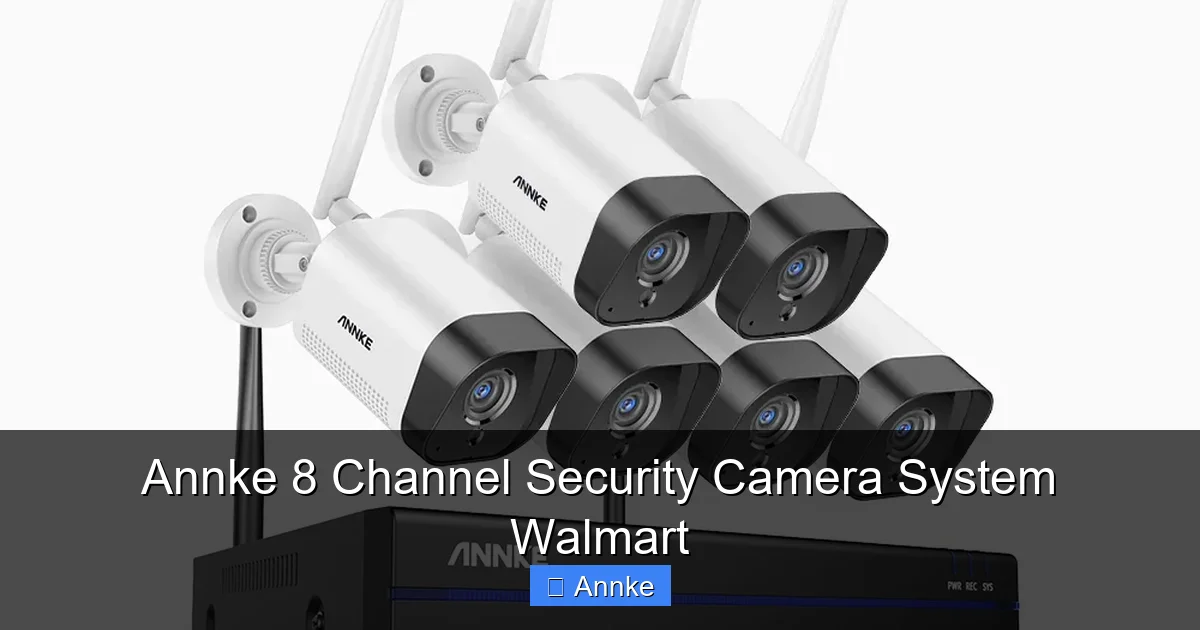 Annke 8 Channel Security Camera System Walmart