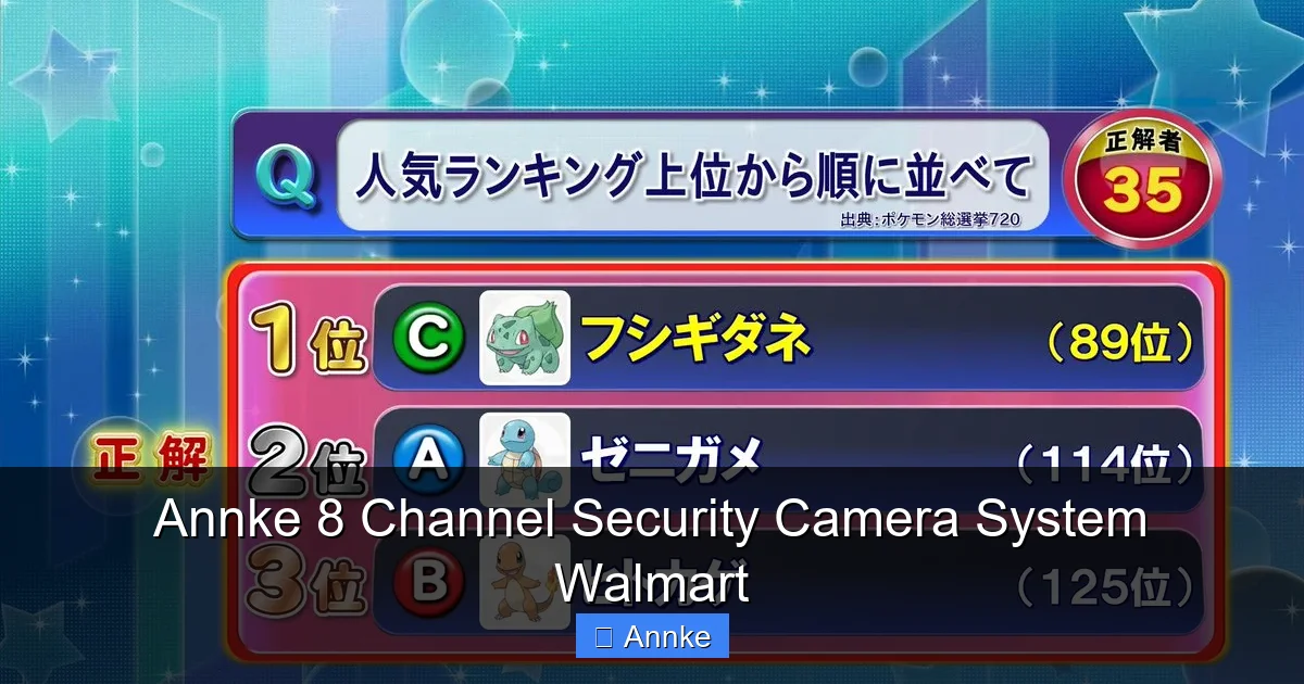 Annke 8 Channel Security Camera System Walmart