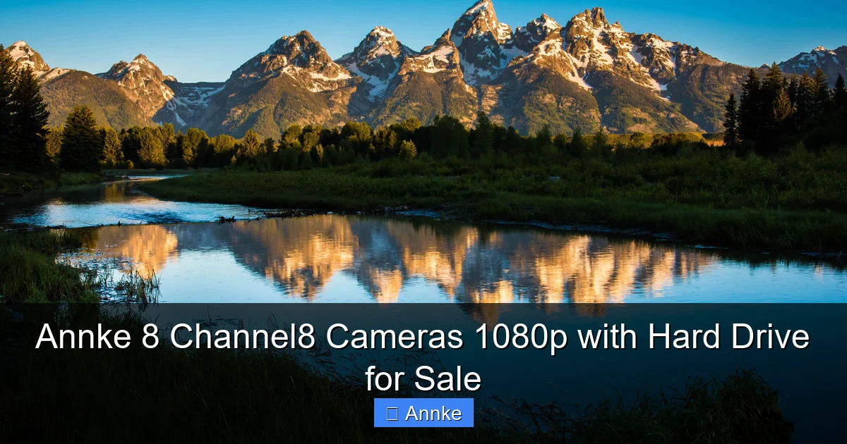Annke 8 Channel8 Cameras 1080p with Hard Drive for Sale
