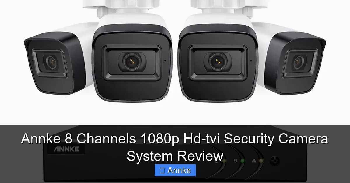 Annke 8 Channels 1080p Hd-tvi Security Camera System Review