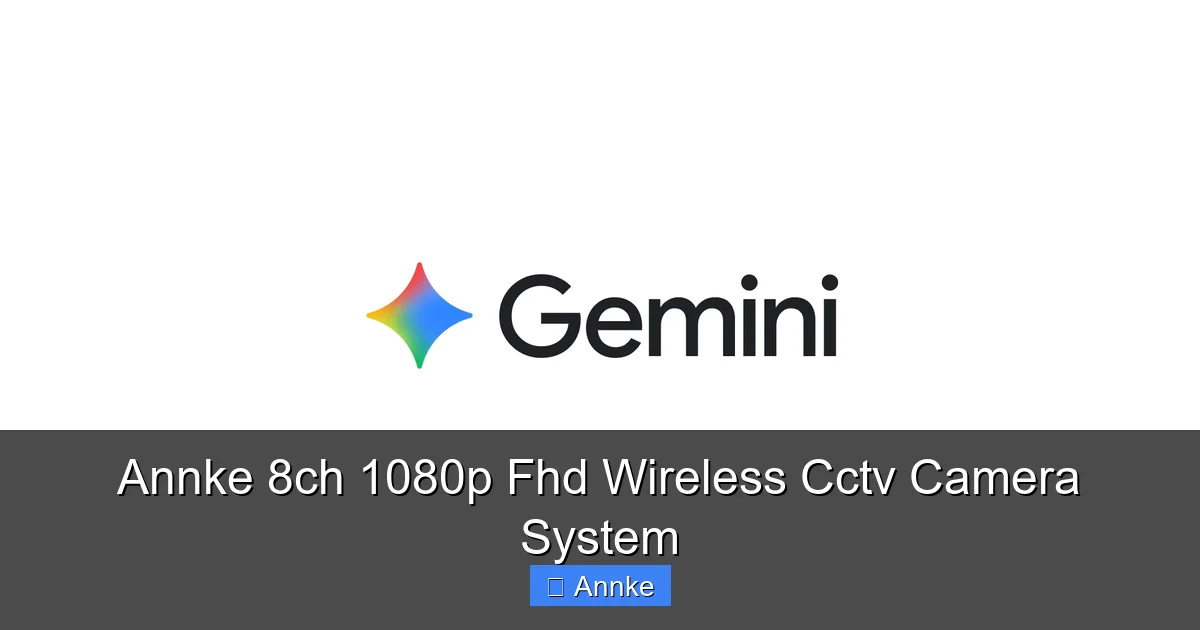 Annke 8ch 1080p Fhd Wireless Cctv Camera System