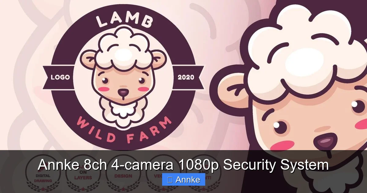 Annke 8ch 4-camera 1080p Security System