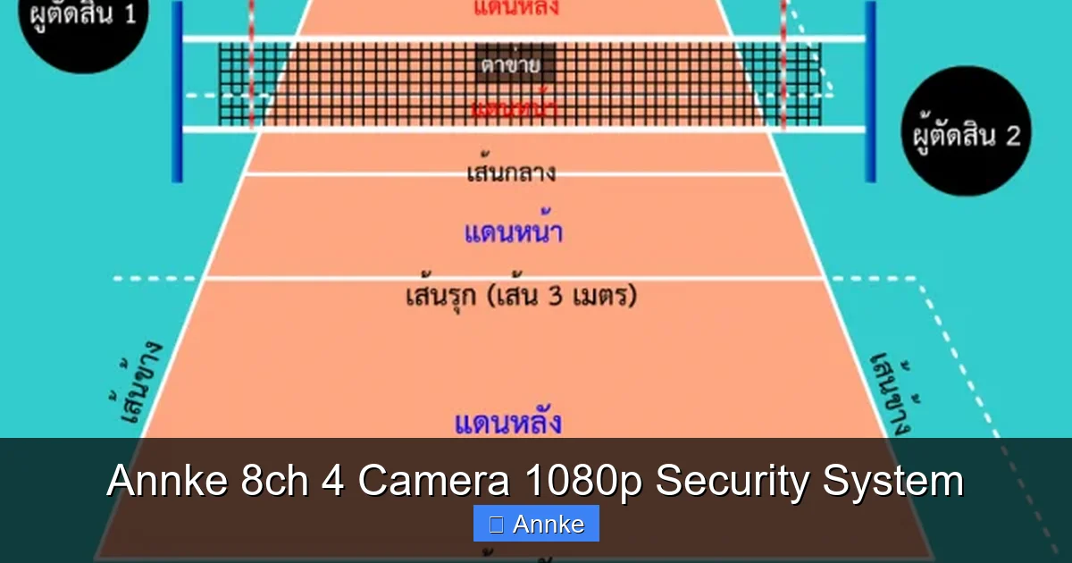 Annke 8ch 4 Camera 1080p Security System