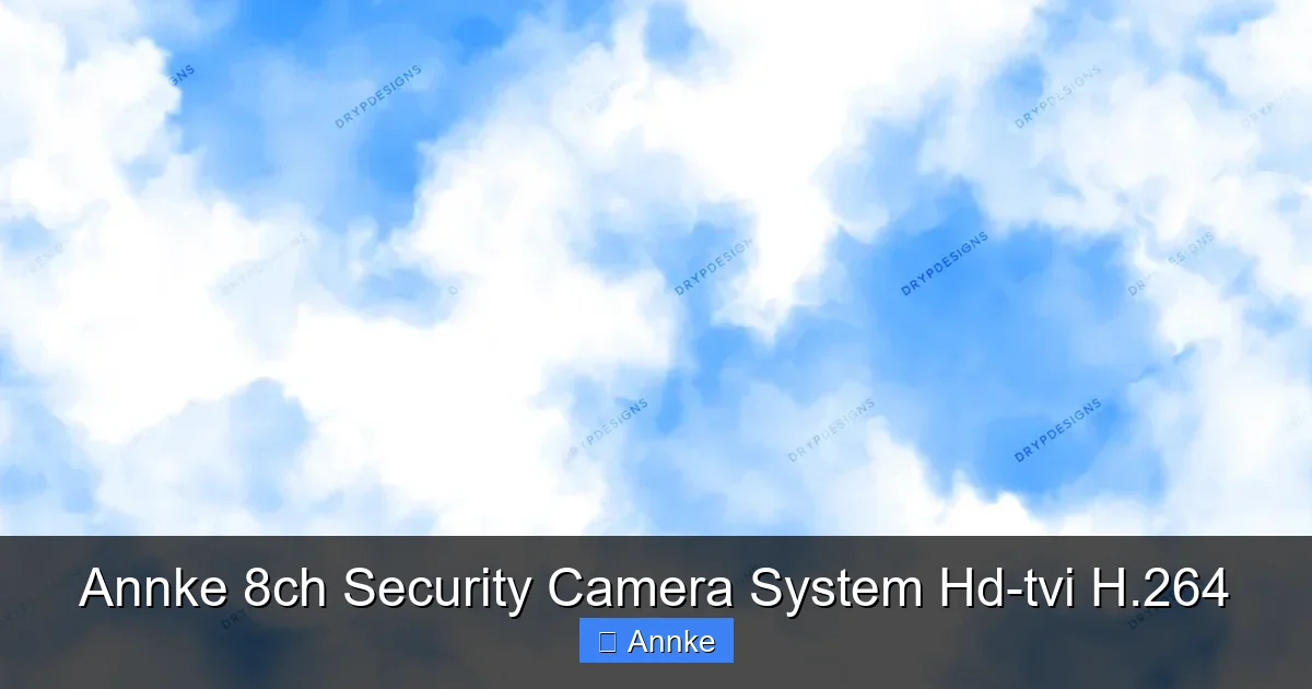 Annke 8ch Security Camera System Hd-tvi H.264