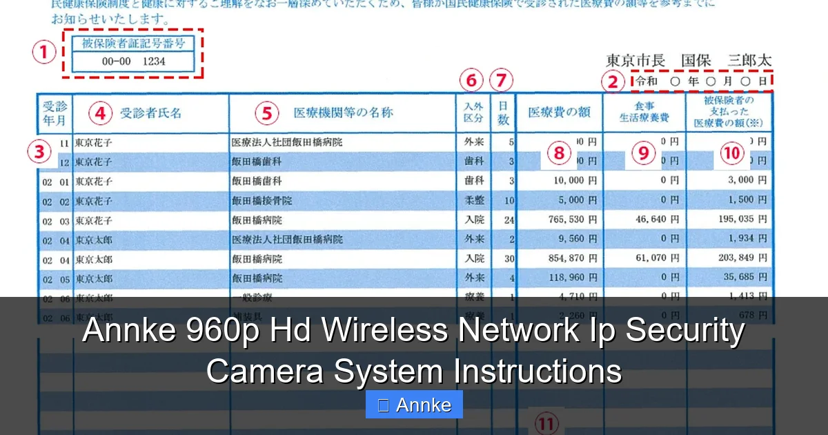 Annke 960p Hd Wireless Network Ip Security Camera System Instructions
