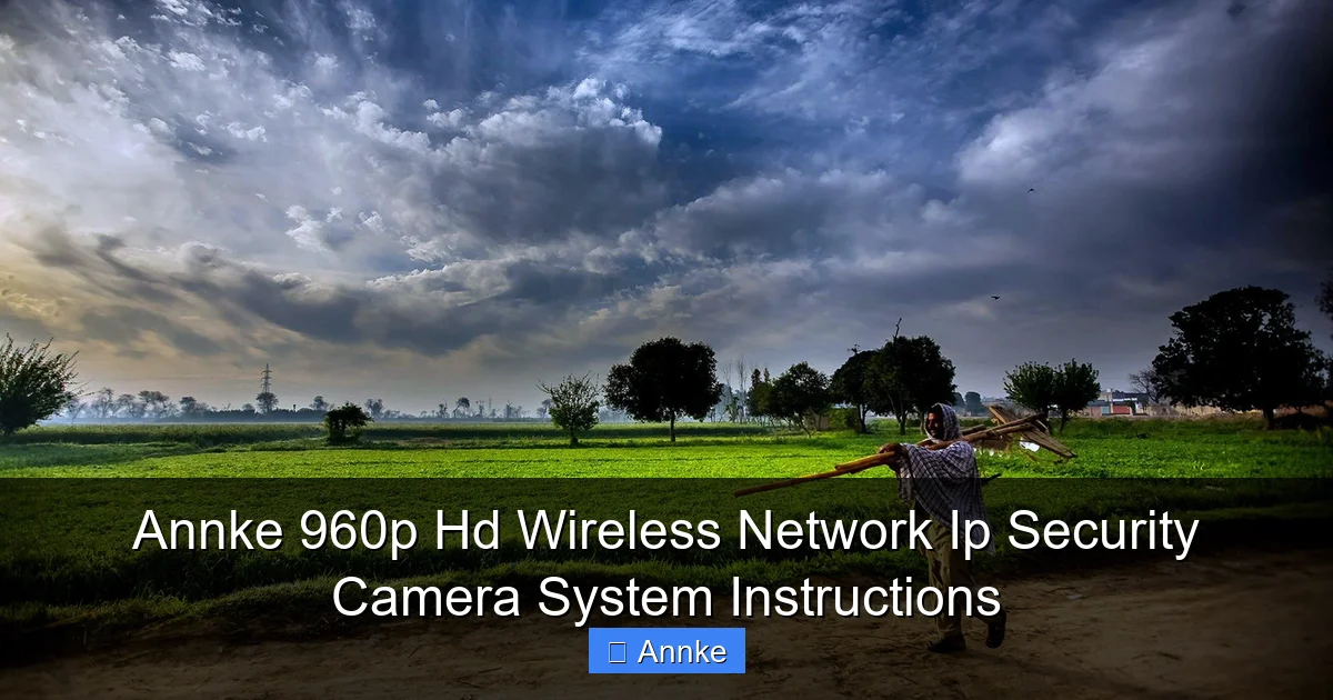 Annke 960p Hd Wireless Network Ip Security Camera System Instructions