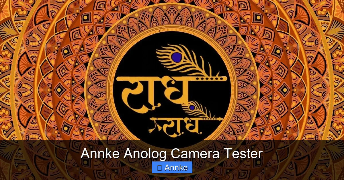 Annke Anolog Camera Tester