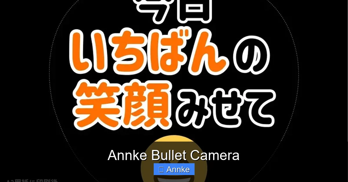 Annke Bullet Camera