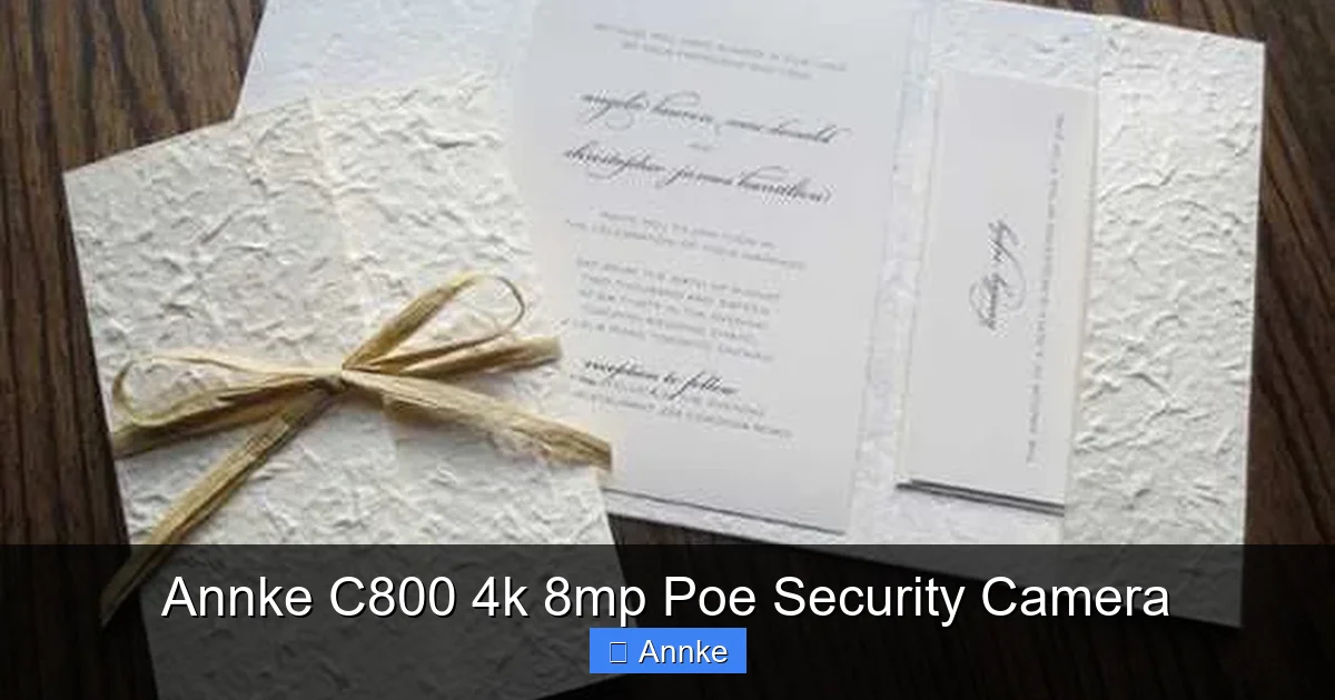 Annke C800 4k 8mp Poe Security Camera