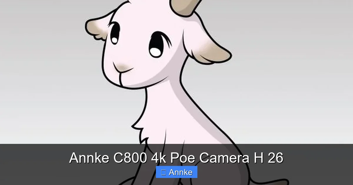 Annke C800 4k Poe Camera H 26