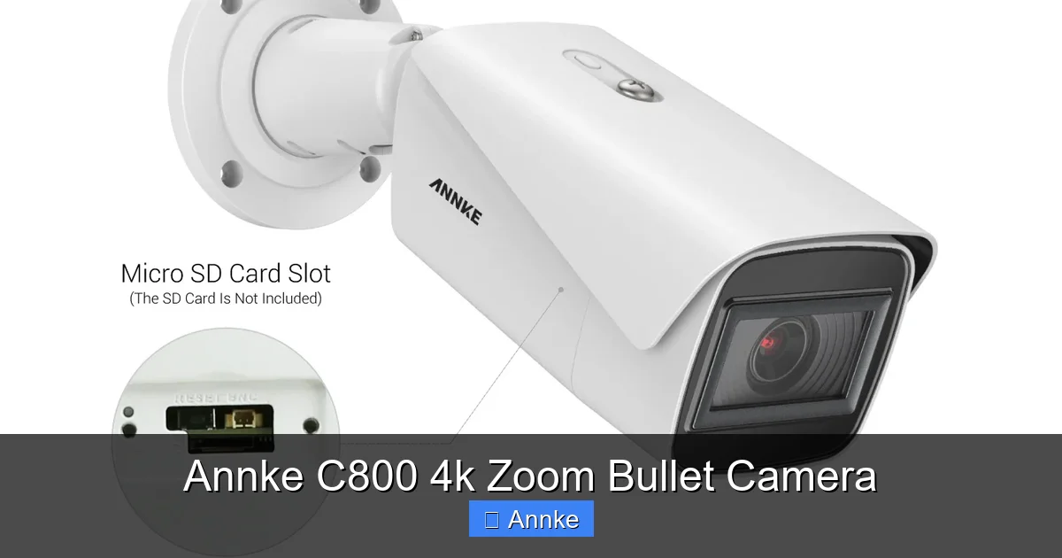 Annke C800 4k Zoom Bullet Camera